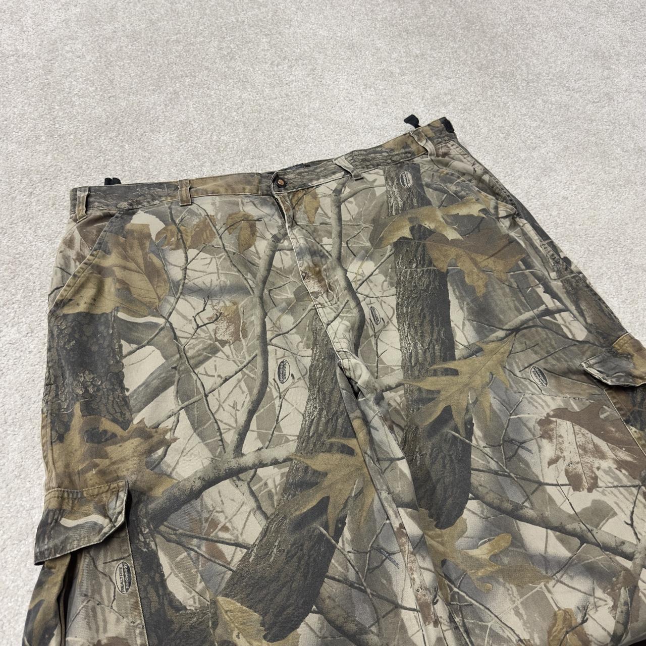 Baggy Realtree camo cargo pants khaki Outfitters Ridge wide leg camouflage hunting trousers