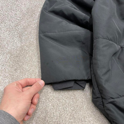 00s Nike jacket y2k style XL men's grey full zip padded windbreaker coat technical