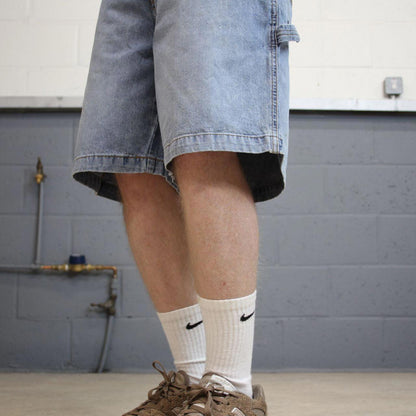 Vintage Y2k carpenter shorts skater style blue Falls creekDenim loose leg summer festival jorts