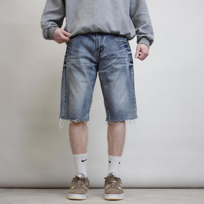 Embroidered denim shorts W36