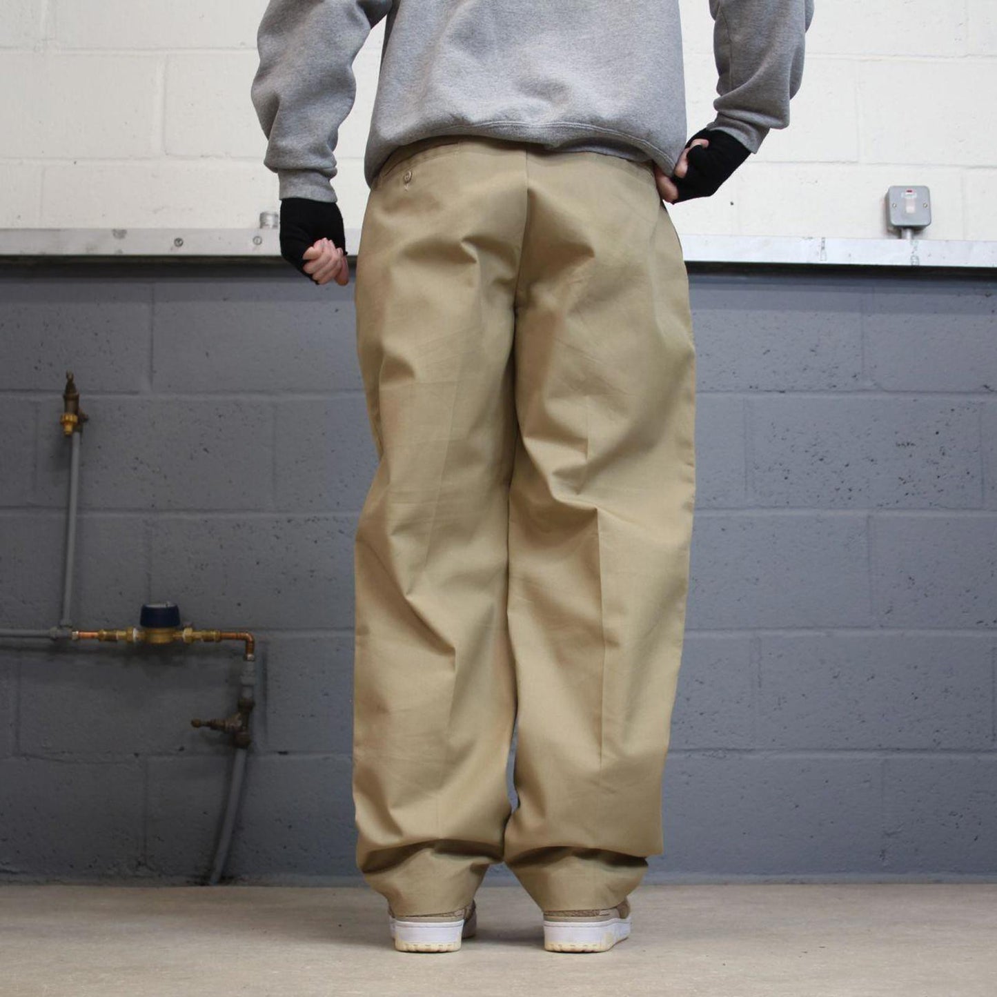 Vintage Y2k baggy work pants khaki Red Kap Chino style skate trousers workwear patch logo