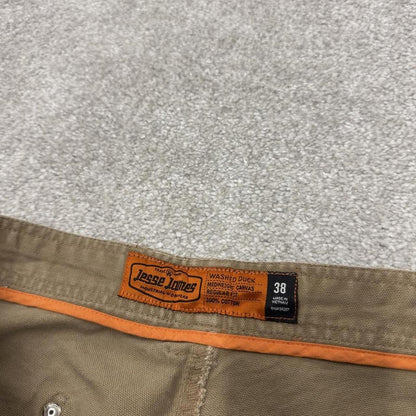Baggy carpenter shorts canvas work tan Jesse James loose skate style summer festival jorts