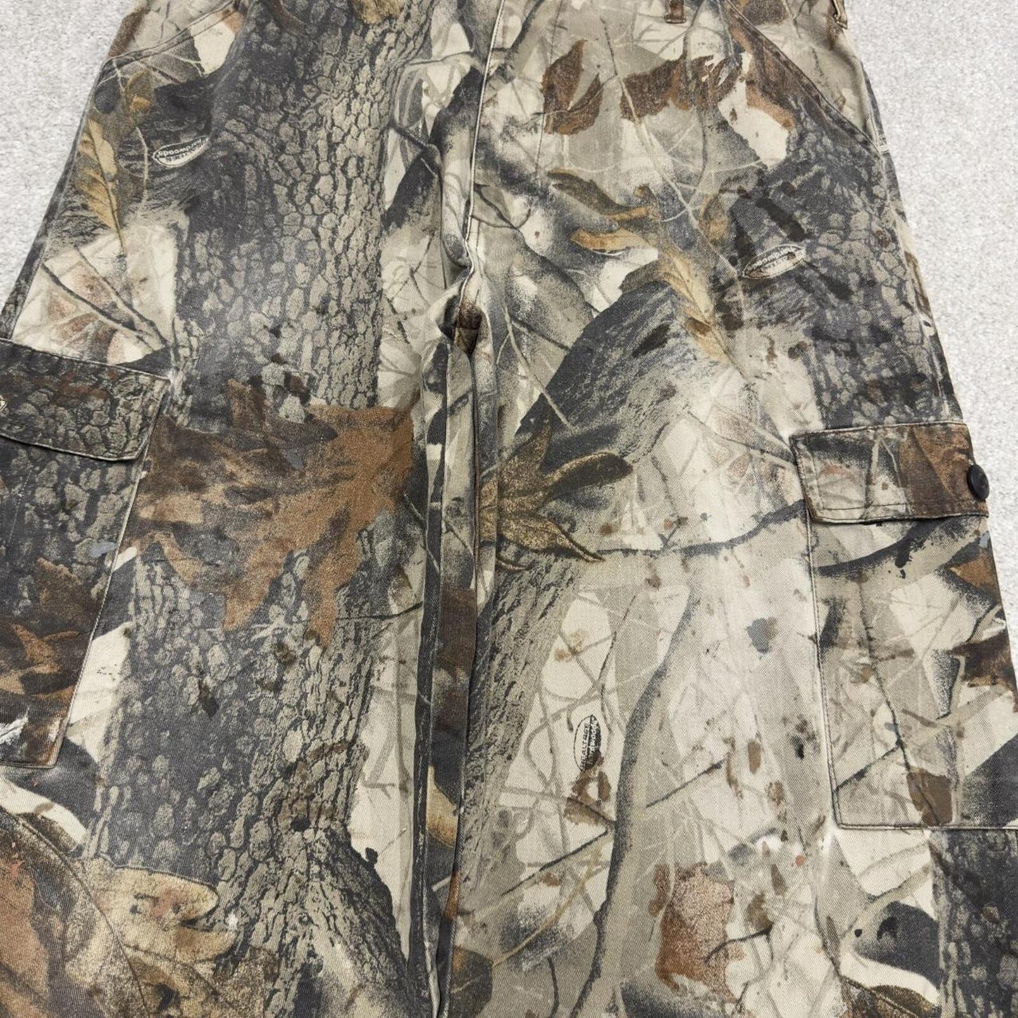 Liberty camo cargo pants loose khaki Loose floaty realtree hunting camouflage trousers