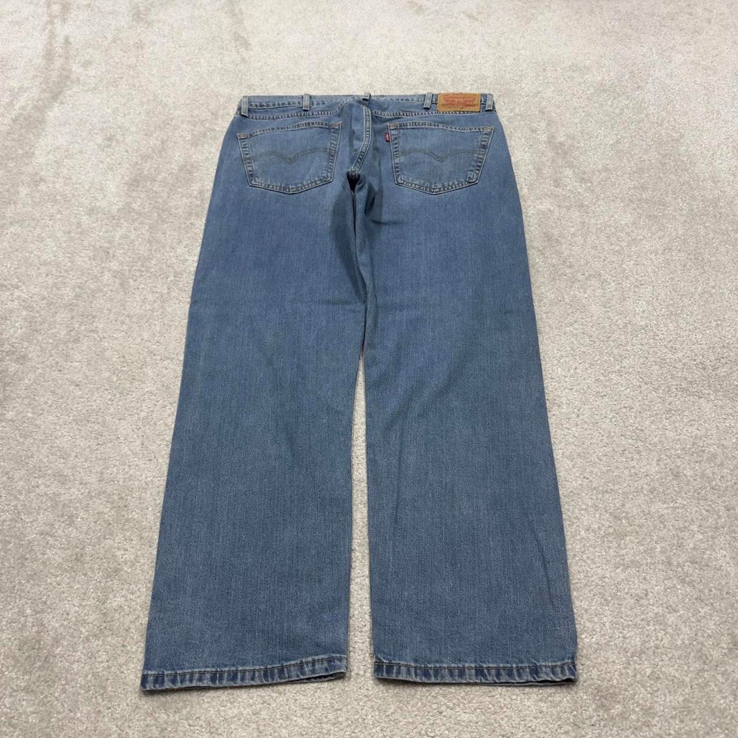 00s Levis 505 jeans y2k 90s casual style W38L29 straight leg blue 5 pocket denim pants autumn