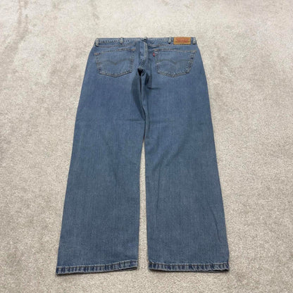 00s Levis 505 jeans y2k 90s casual style W38L29 straight leg blue 5 pocket denim pants autumn