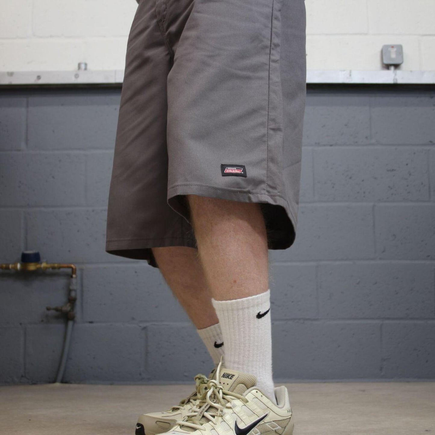 Dickies carpenter shorts long leg grey Twill chino skater style shorts loose long leg