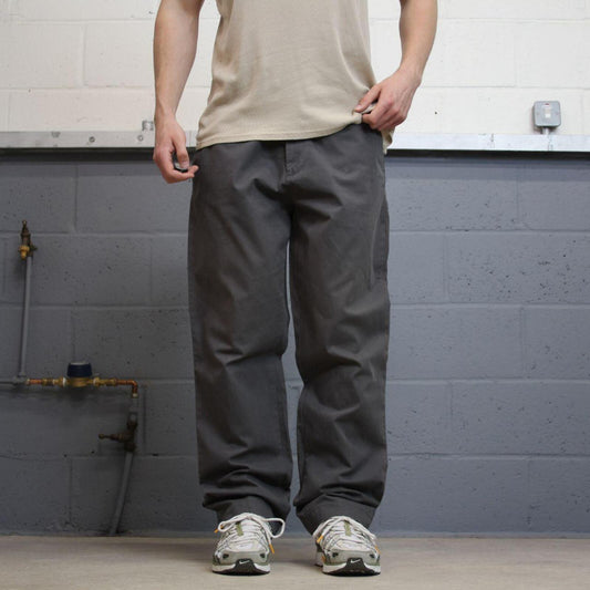 Y2K loose Tommy Hilfiger chino pants grey W38L32 Straight leg chino style trousers