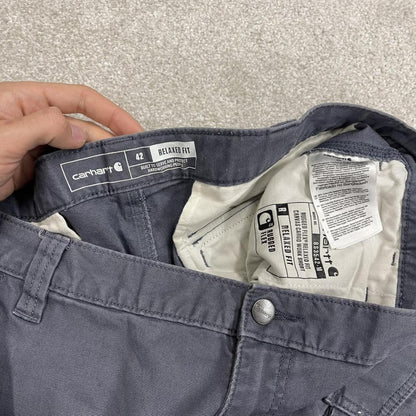 Carhartt baggy cargo shorts canvas blue Canvas relaxed fit skate style shorts