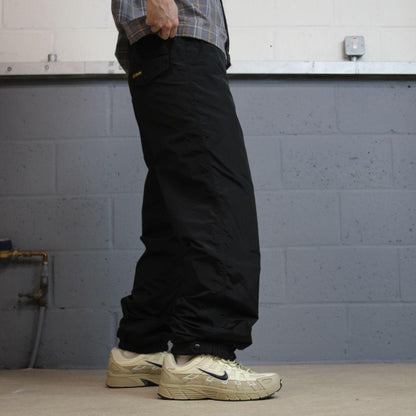 Columbia y2k hiking utility tech pants black medium Waterproof loose outdoors pants