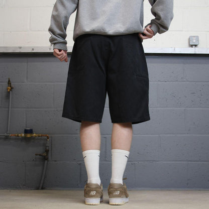 Dickies baggy Y2k W36 carpenter shorts faded black Twill chino skater style
