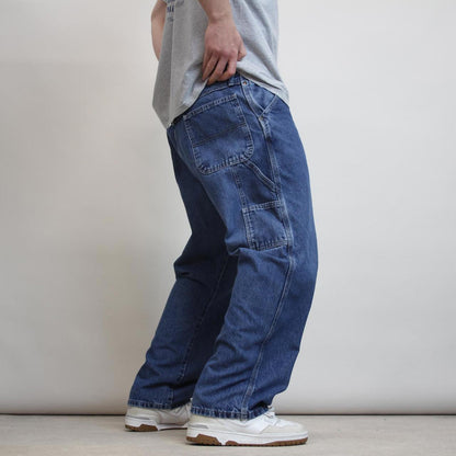 Wrangler carpenter jeans W38 L29 blue baggy denim y2k skater cargos patch logo
