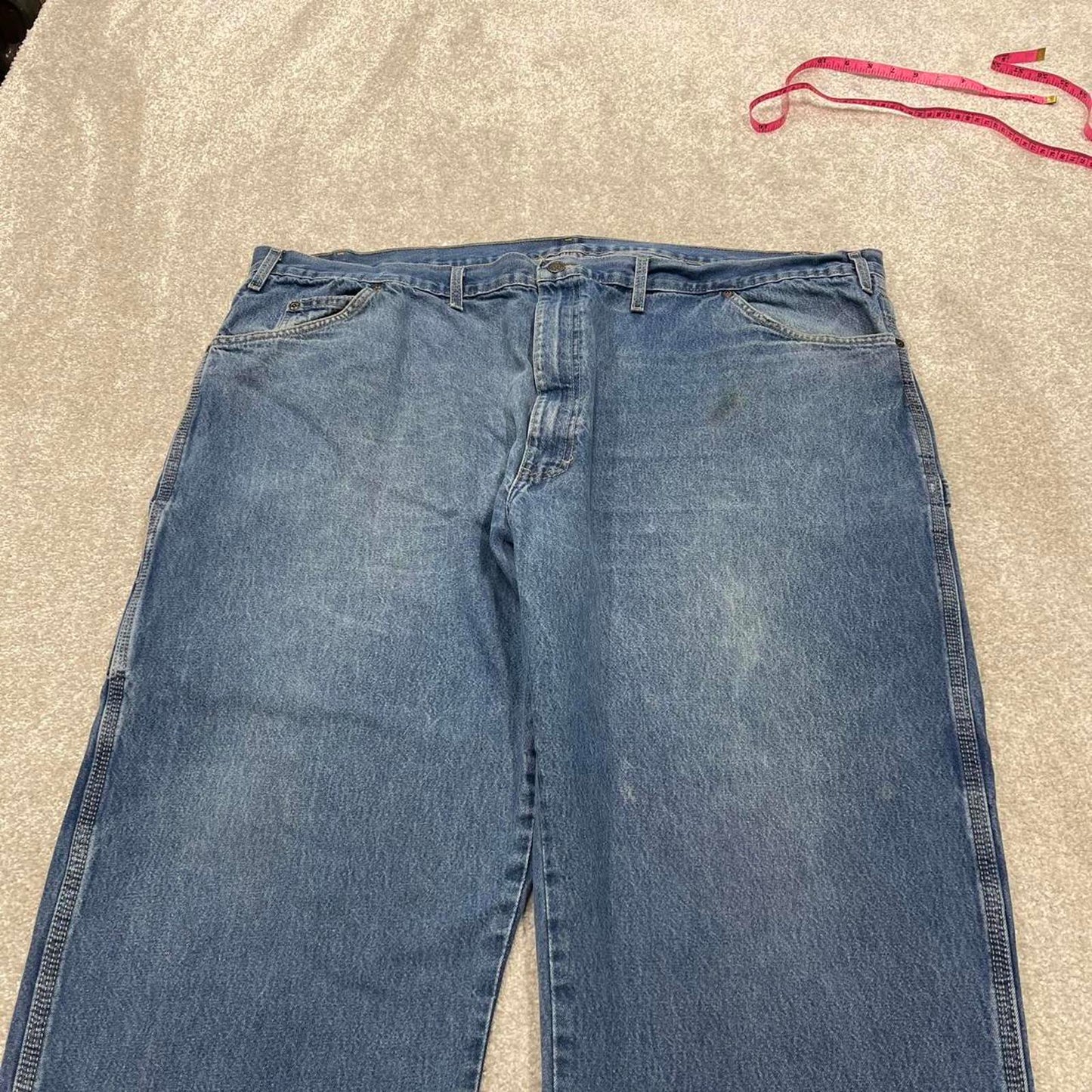 Y2k baggy Dickies carpenter jeans wide leg blue Loose denim skater cargo work pants