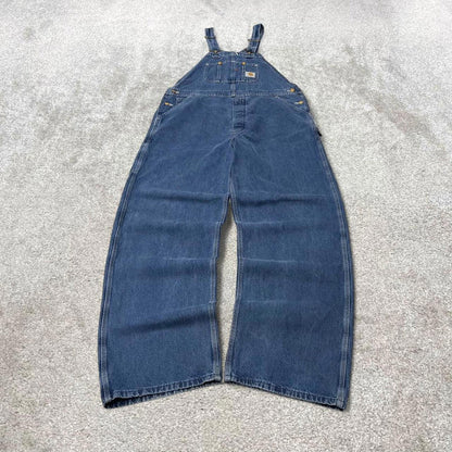 Vintage Carhartt dungarees W38L34 mens denim overalls blue utility worker skater