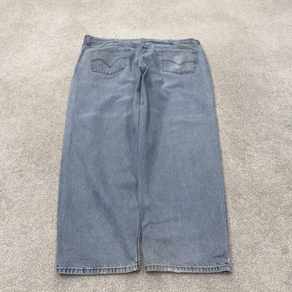 Baggy Levi’s 560 jeans y2k W40L30 blue Loose leg comfort fit denim 2000s style red tab logo jeans