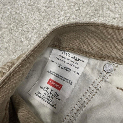 Wrangler carpenter jeans skater workwear W32L30 loose khaki denim cargo casual pants