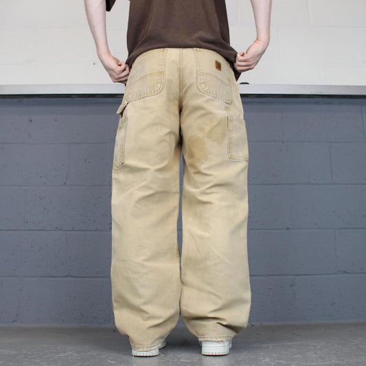 Baggy Carhartt carpenter jeans W32L32 90s style thick canvas wide leg