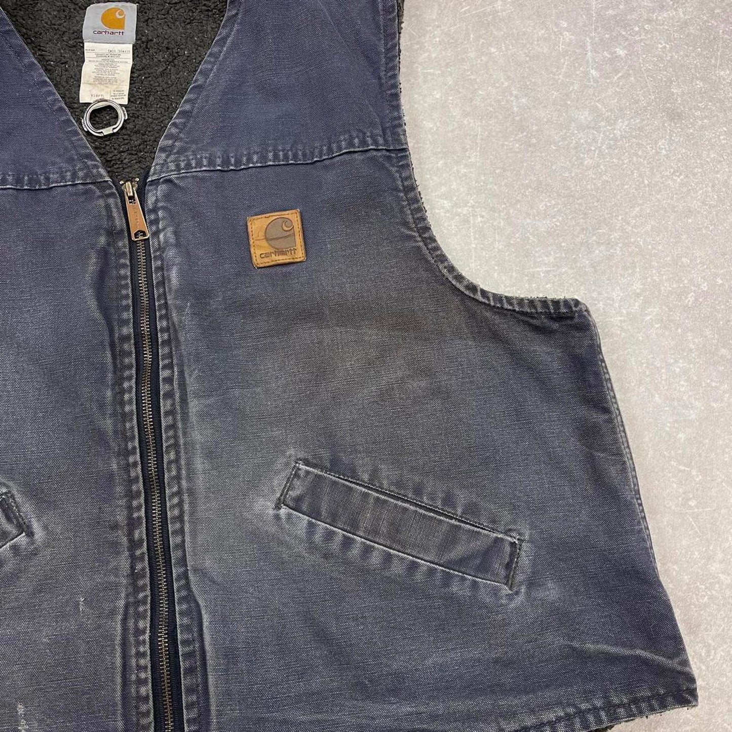 Navy vintage Carhartt gilet XL
