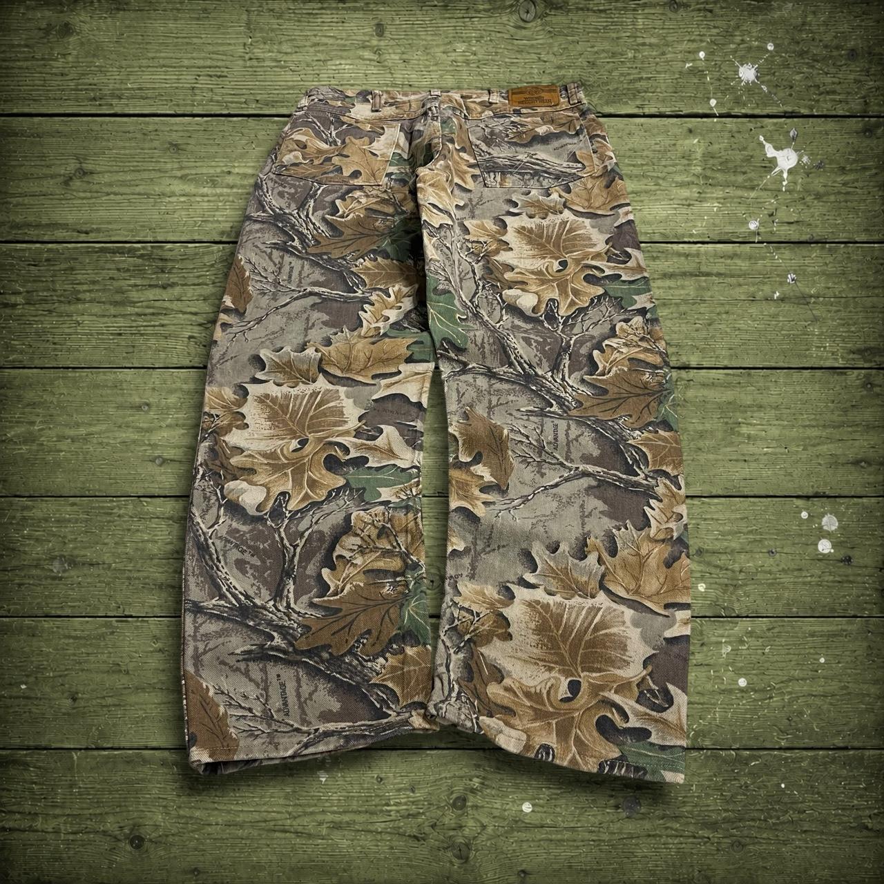 Wrangler Realtree camo jeans Y2K khaki Straight fit advantage forest camouflage pants