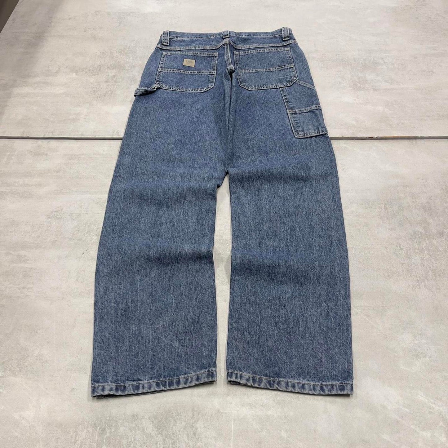 Baggy Lee carpenter jeans W31L33 blue denim loose y2k style cargo trousers