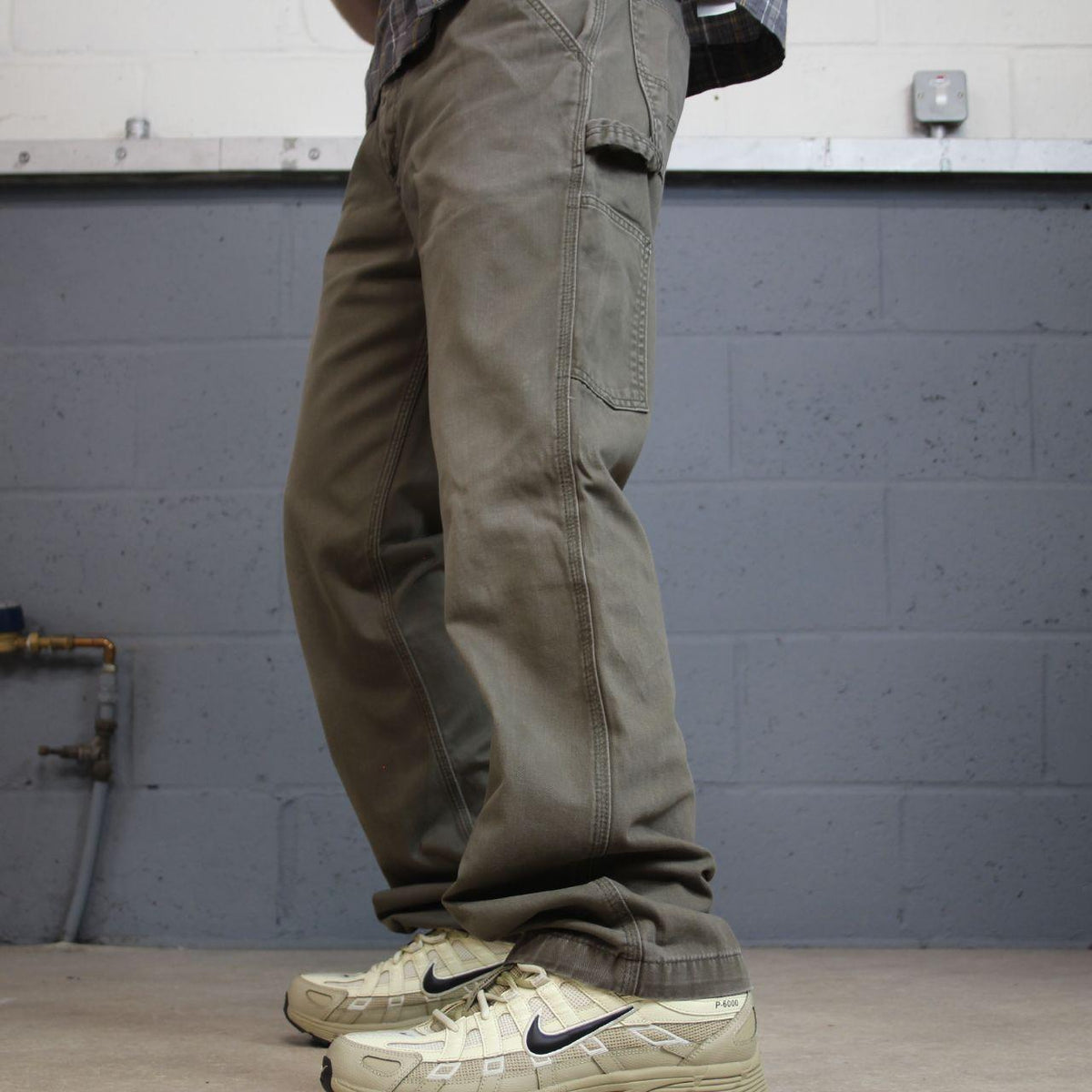 Carhartt carpenter pants relaxed y2k green