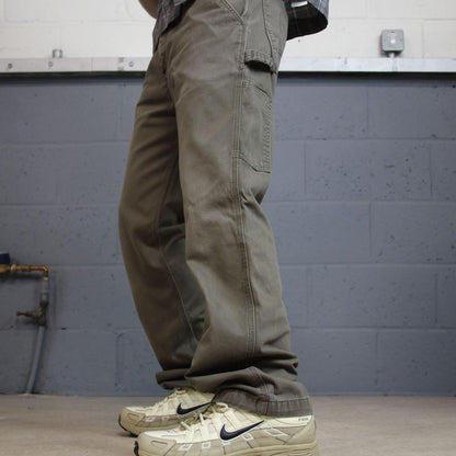 Carhartt carpenter pants relaxed y2k green