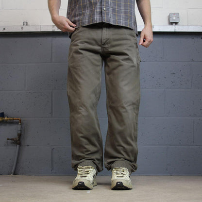 Carhartt carpenter pants relaxed y2k green