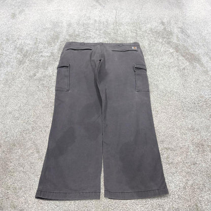 Y2K Carhartt cargo work pants grey Loose relaxed fit skate workwear pants