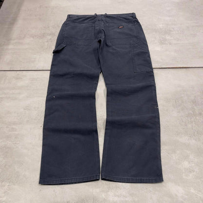 Loose Dickies carpenter jeans W34L32 90s skate style navy canvasy cargos