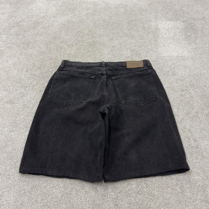 Wrangler denim shorts y2k black Loose jorts summer festival