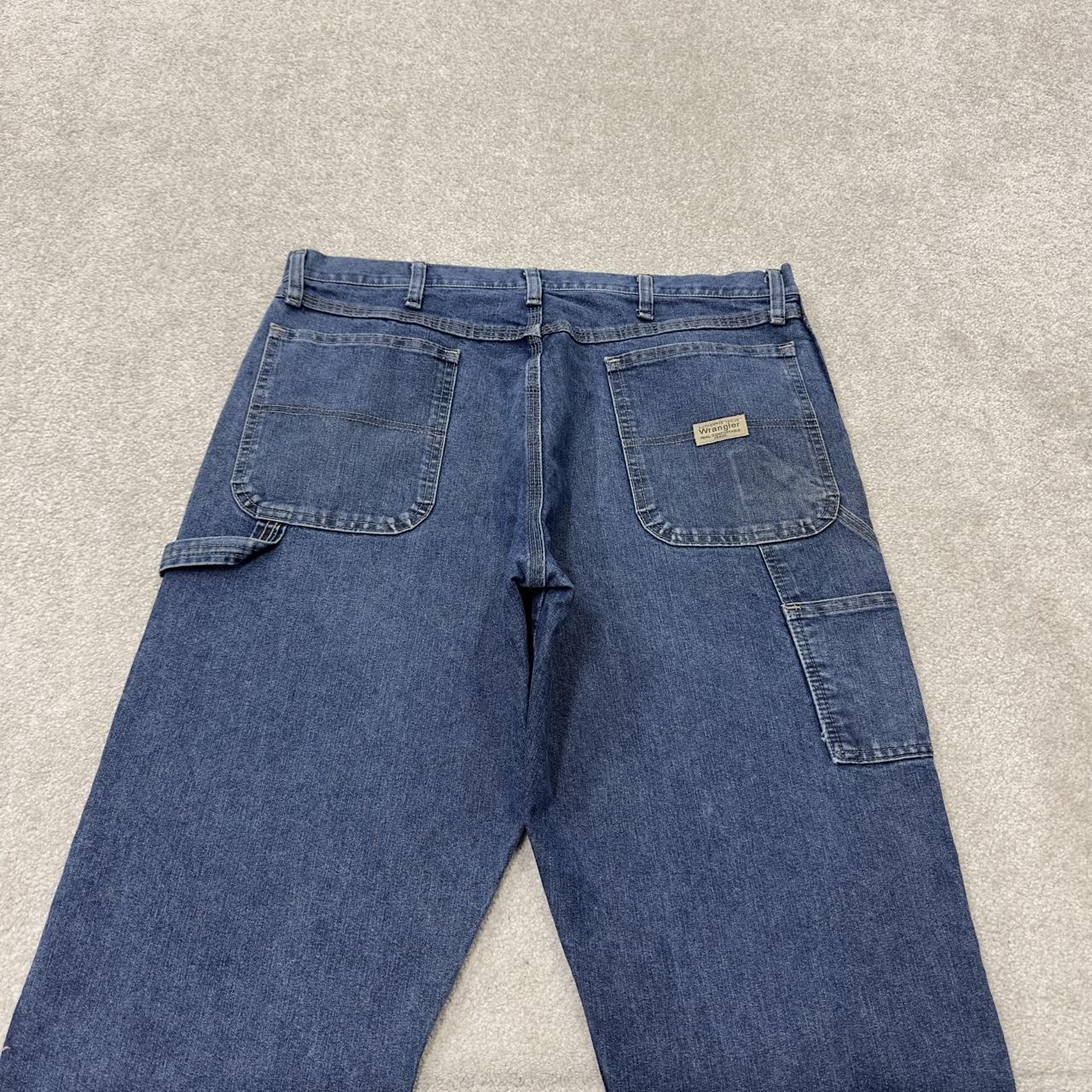 Wrangler carpenter jeans y2k blue loose leg denim Loose straight skater 2000s style cargo pants