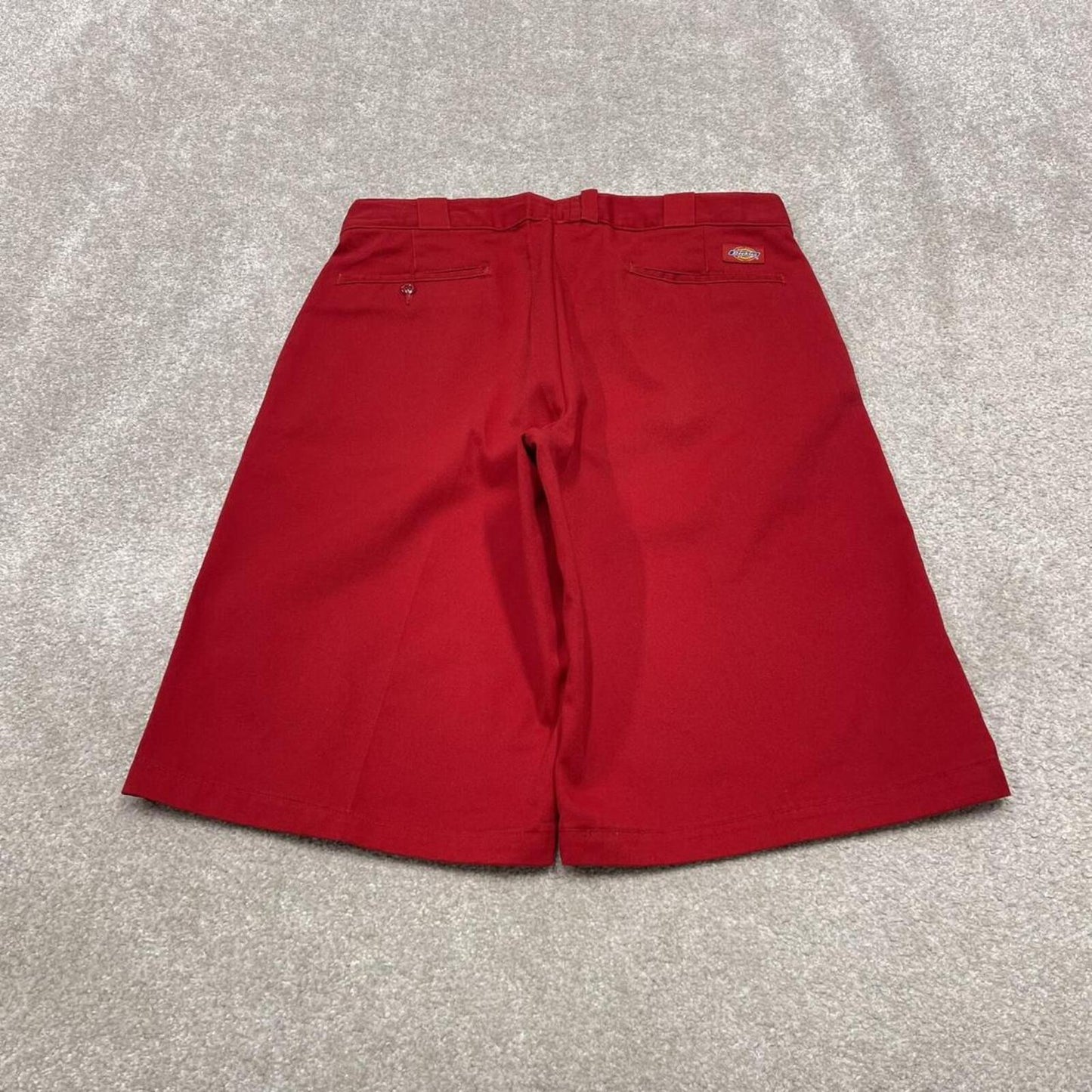 Dickies baggy carpenter shorts red Twill style chino skater shorts loose leg festival