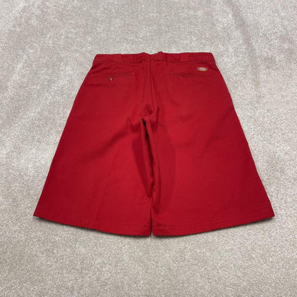 Dickies baggy carpenter shorts red Twill style chino skater shorts loose leg festival