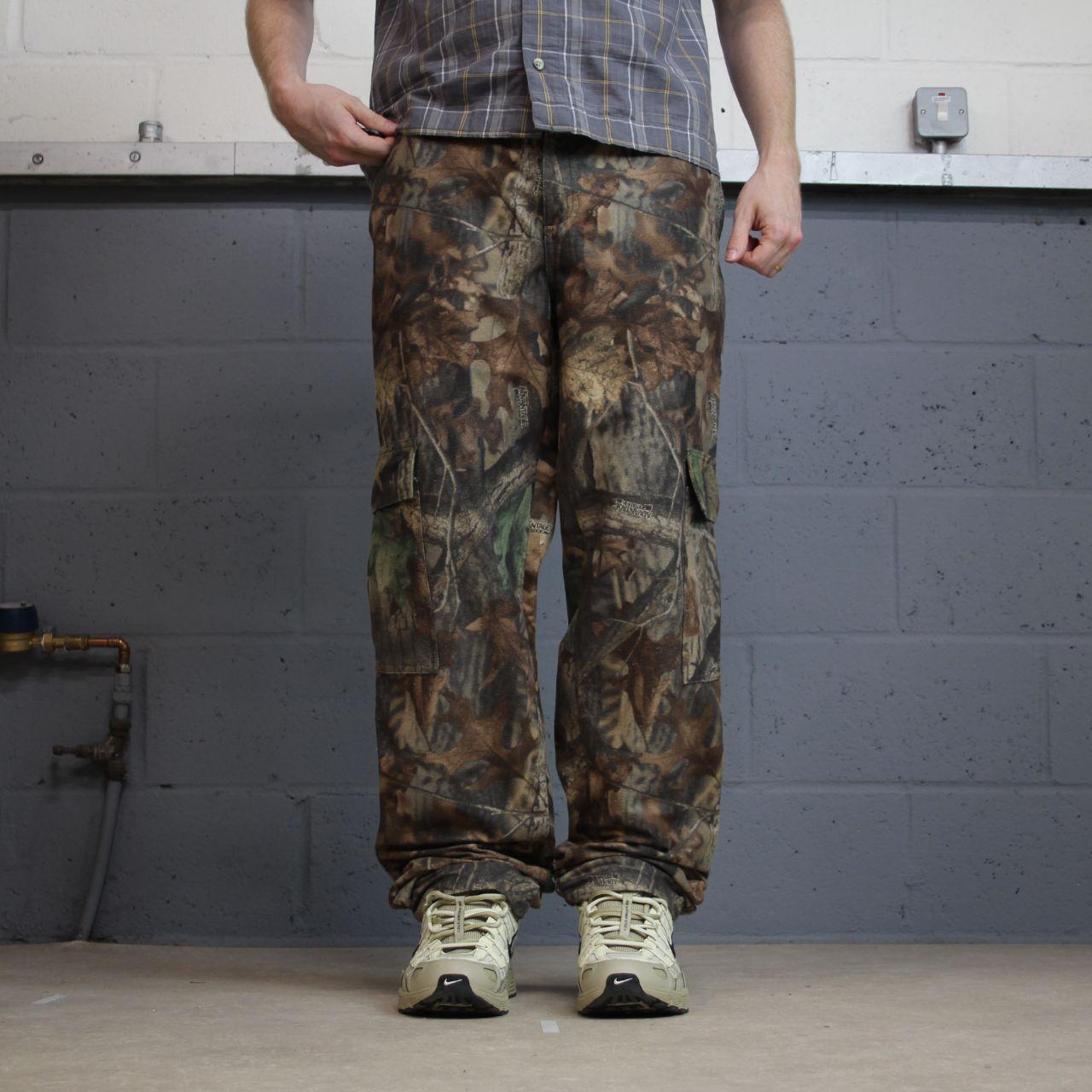 King's Camo Realtree camo cargo pants Y2K khaki M Realtree Edge camouflage pattern trousers