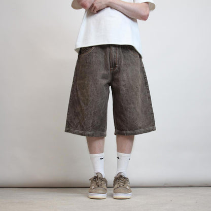 Mens Baggy Knockout Jeans shorts W33