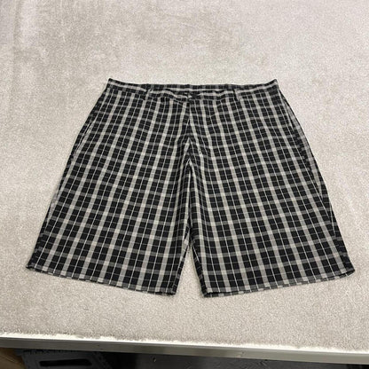 Dickies baggy checkered shorts carpenter black Check surf style skater shorts long wide leg
