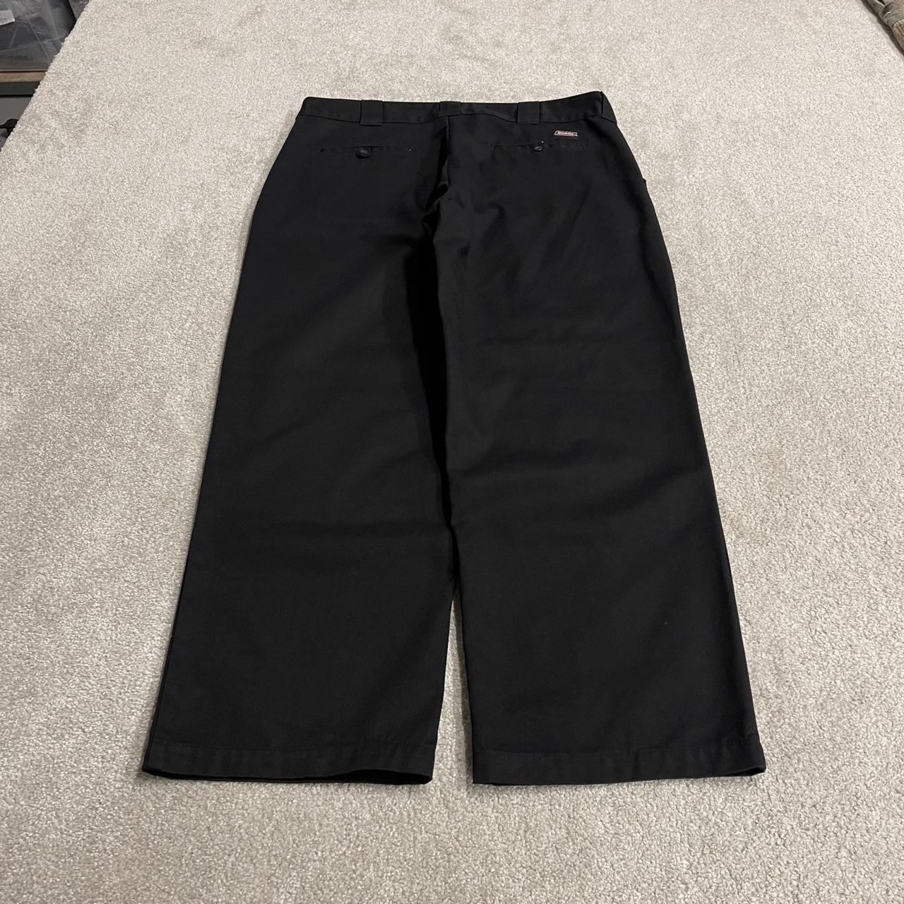 Dickies baggy pants black y2k wide leg W38L30 Loose fit chino skate style work trousers