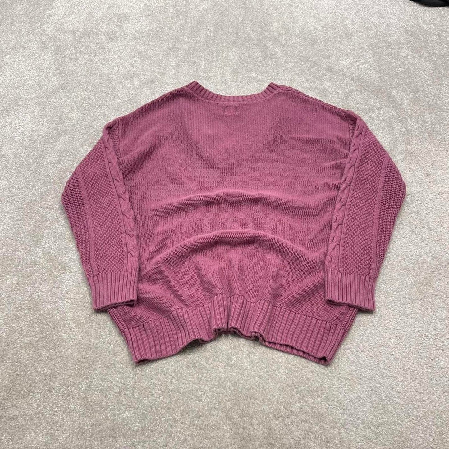 00s CHAPS knit sweater jumper embroidered S women's pink knitted pull over y2k 90s style