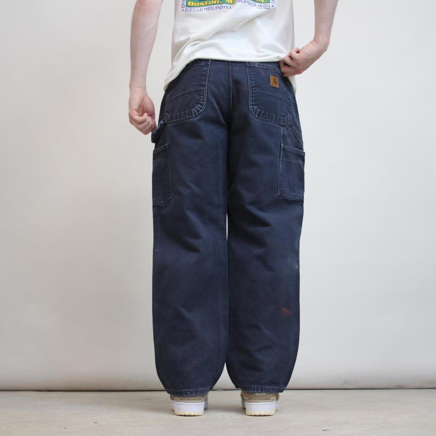 Carhartt carpenter jeans W31 L29 loose navy canvas 90s style skater cargos