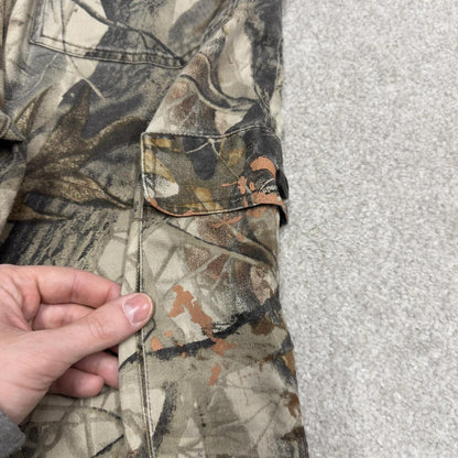 Liberty camo cargo pants loose khaki Loose floaty realtree hunting camouflage trousers