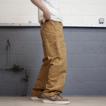 Baggy Dickies carpenter jeans W34 L32 tan loose canvas cargo skater pants