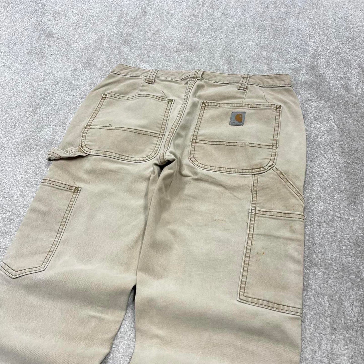 00s Carhartt carpenter jeans women's size 4 short y2k 90s style workwear cargos