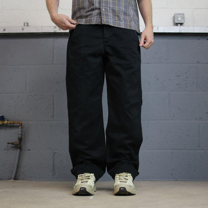 Carhartt y2k chino style trousers black Loose straight leg skater 2000s style workwear pants