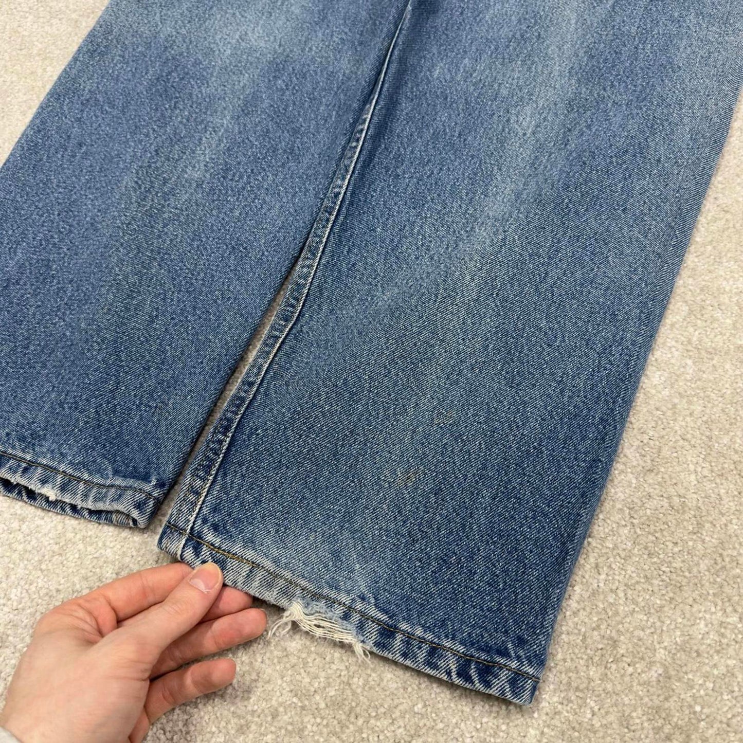 Y2K baggy Carhartt denim jeans blue Loose relaxed fit skate style workwear pants