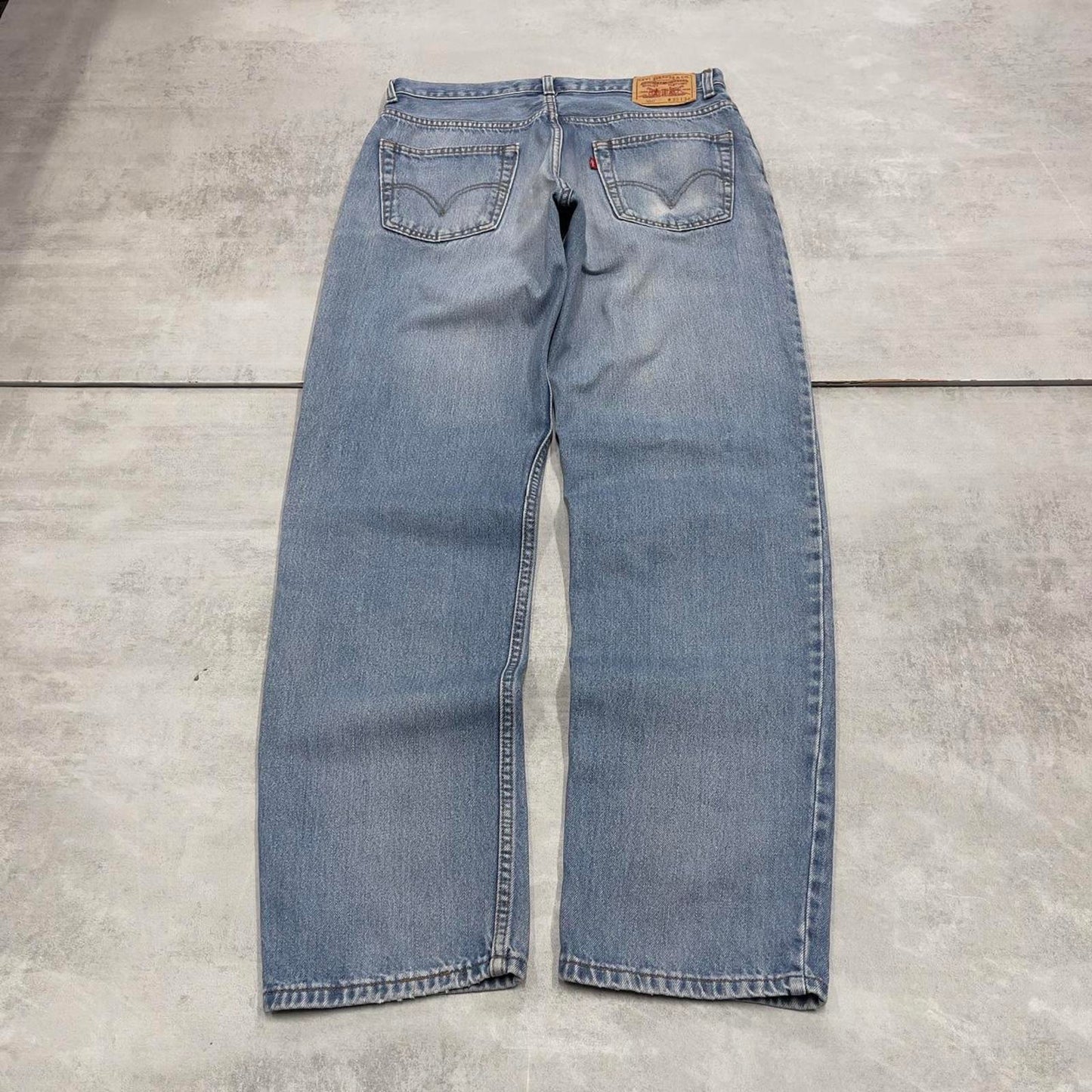 Baggy Levis 550 jeans W33 L34 blue loose 90s relaxed style skater jeans red tab logo