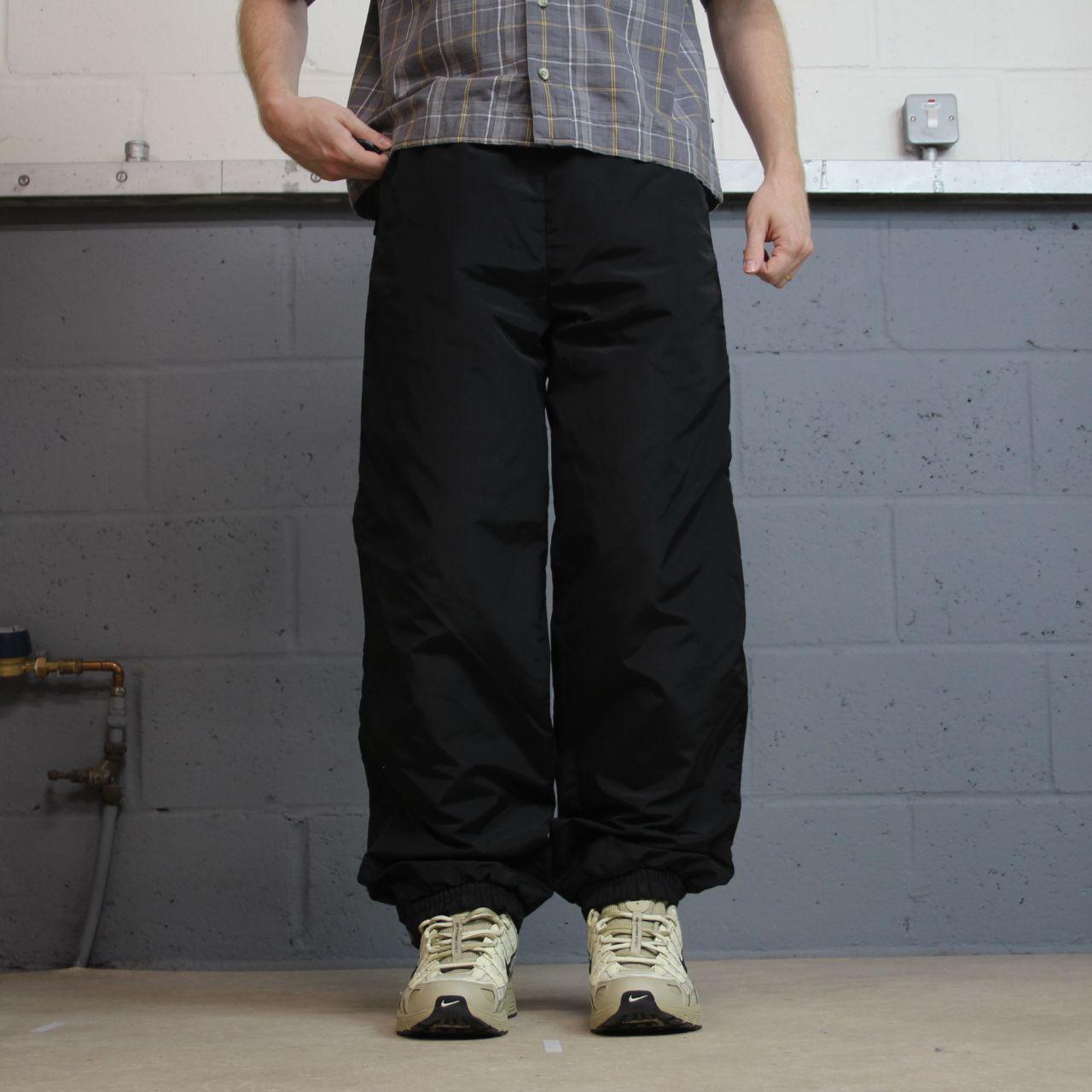 Columbia y2k hiking utility tech pants black medium Waterproof loose outdoors pants