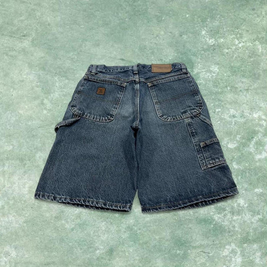 Wrangler denim jean shorts carpenter blue Loose summer festival cargo jorts