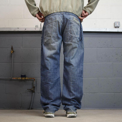 Y2K Ecko Unltd jeans straight leg blue Slim straight fit denim skater style pants