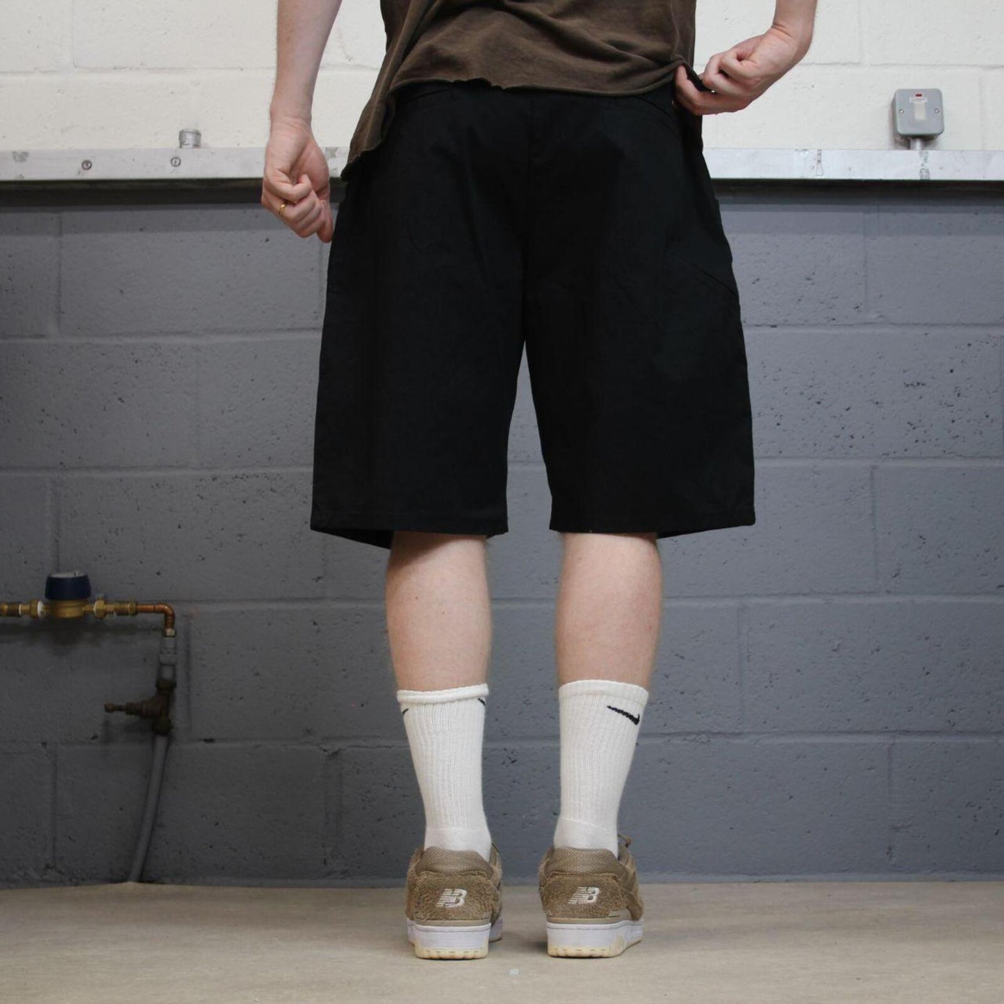 Dickies baggy carpenter shorts black Twill chino skater style shorts loose fit