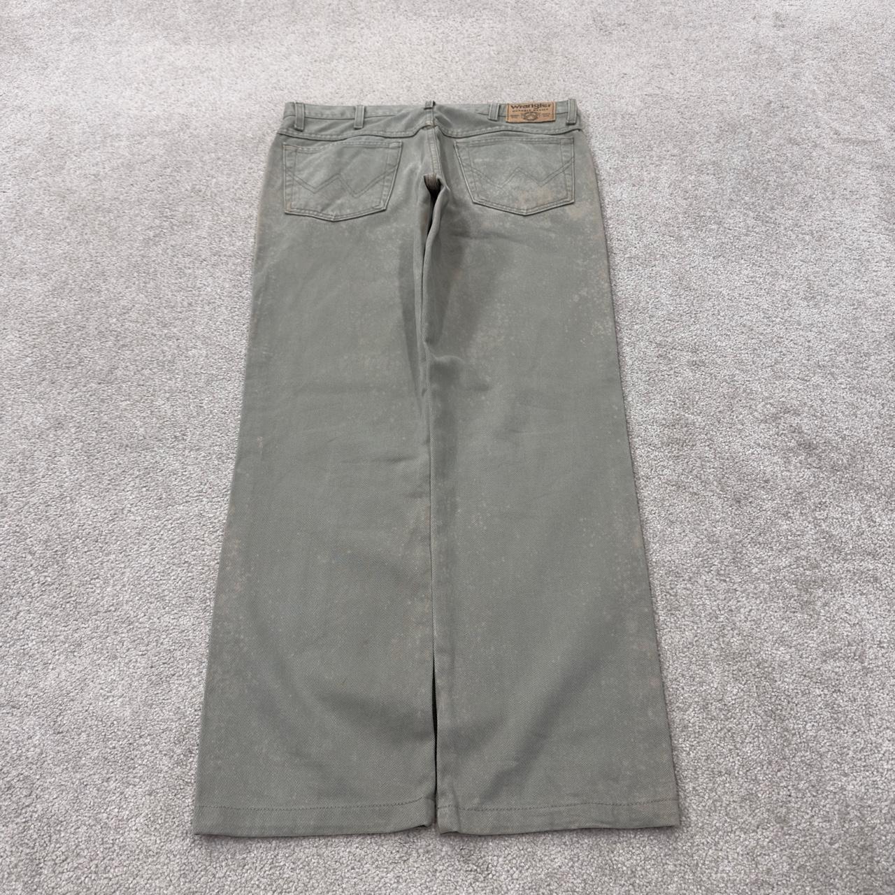Wrangler straight leg workwear jeans y2k green