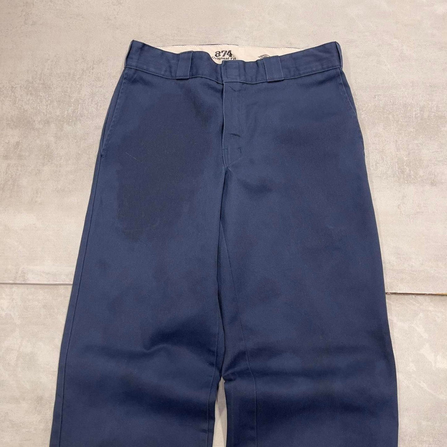 Dickies 874 Pants W32L30 navy original fit twill chino 90s style skater pants